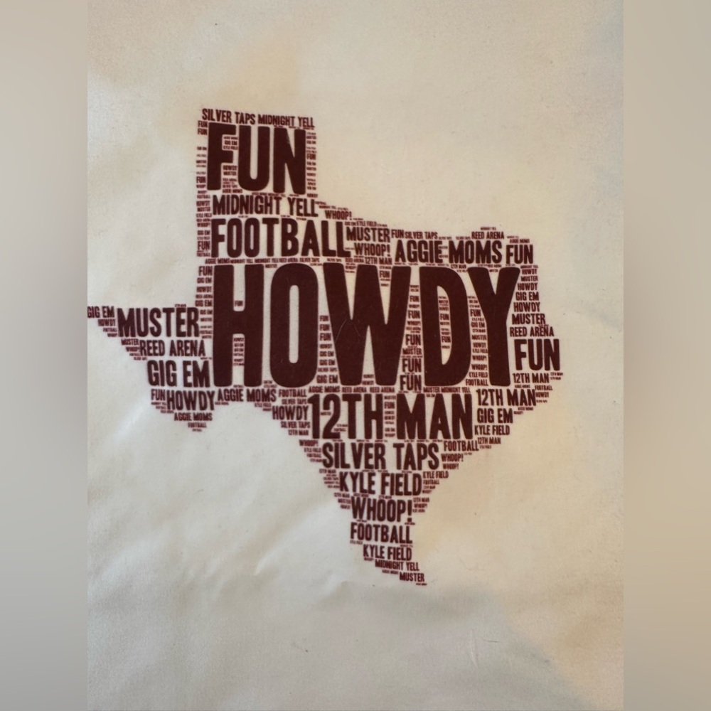 King sized new TAMU pillow case